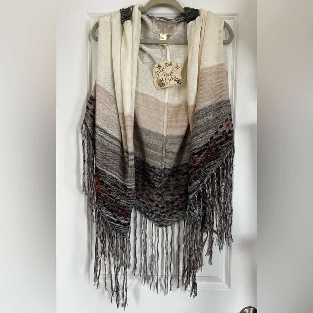 Nick & Mo Fringe & Crochet Cardigan